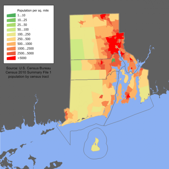 ripopulationdensity Greater City Providence